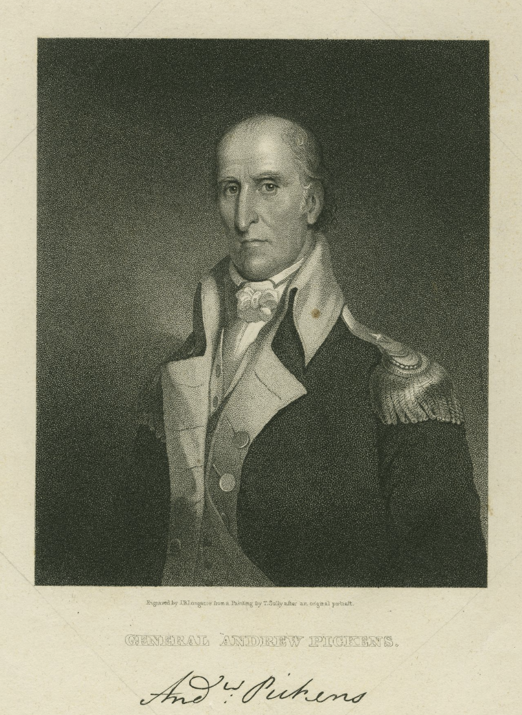 The Miriam and Ira D. Wallach Division of Art, Prints and Photographs: Print Collection, The New York Public Library. “Gen. Andrew Pickens.” New York Public Library Digital Collections.